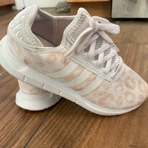 Adidas leopard print athletic shoes